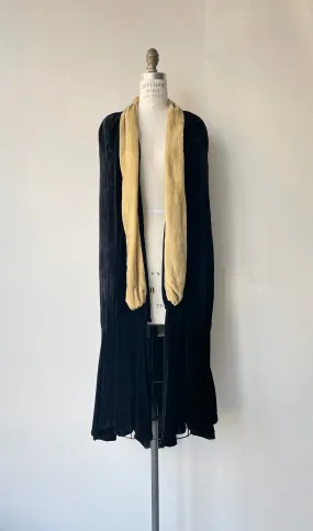 1920s Silk Velvet Opera Cape