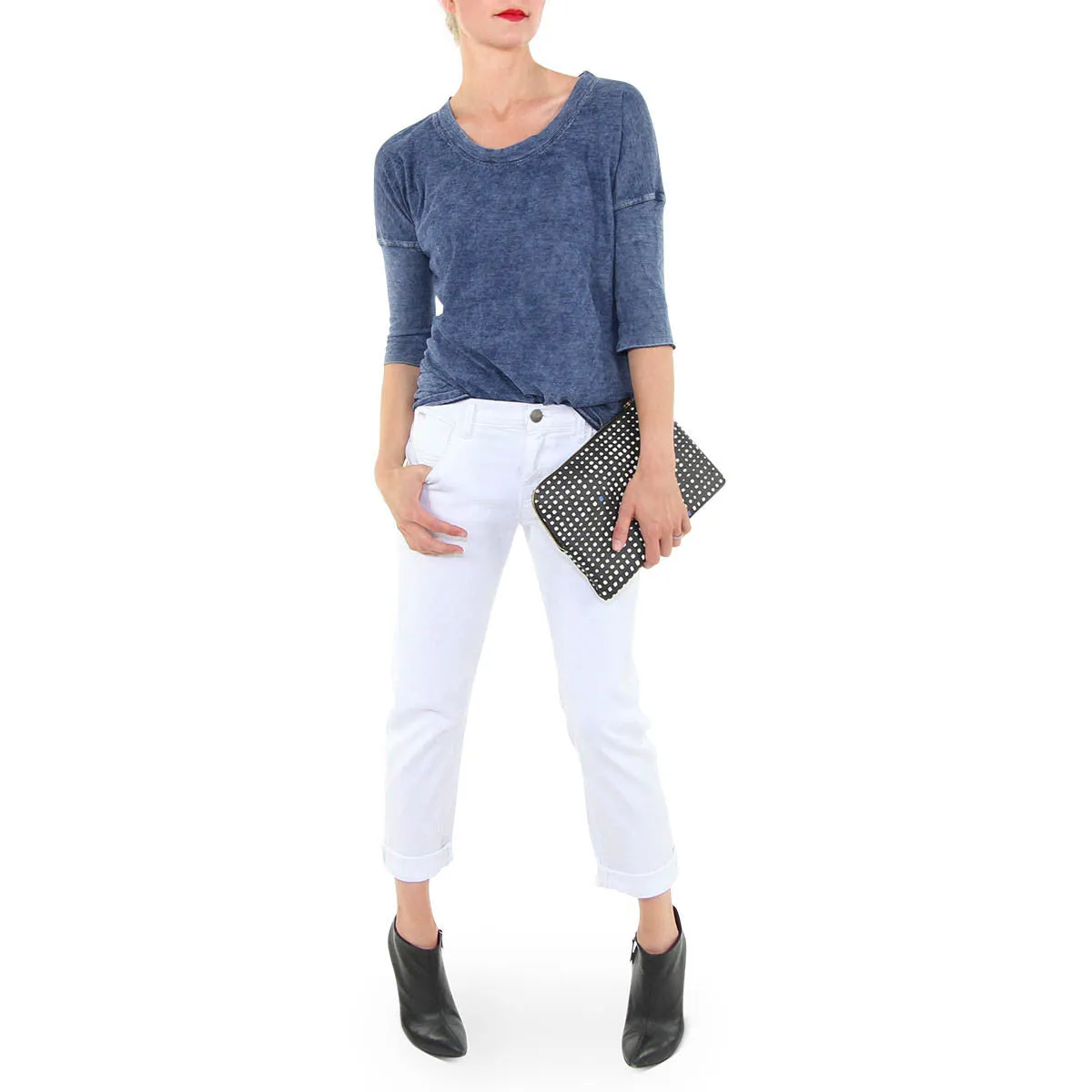 3/4 Dolman Sleeve T-Shirt in Salt Water Wash