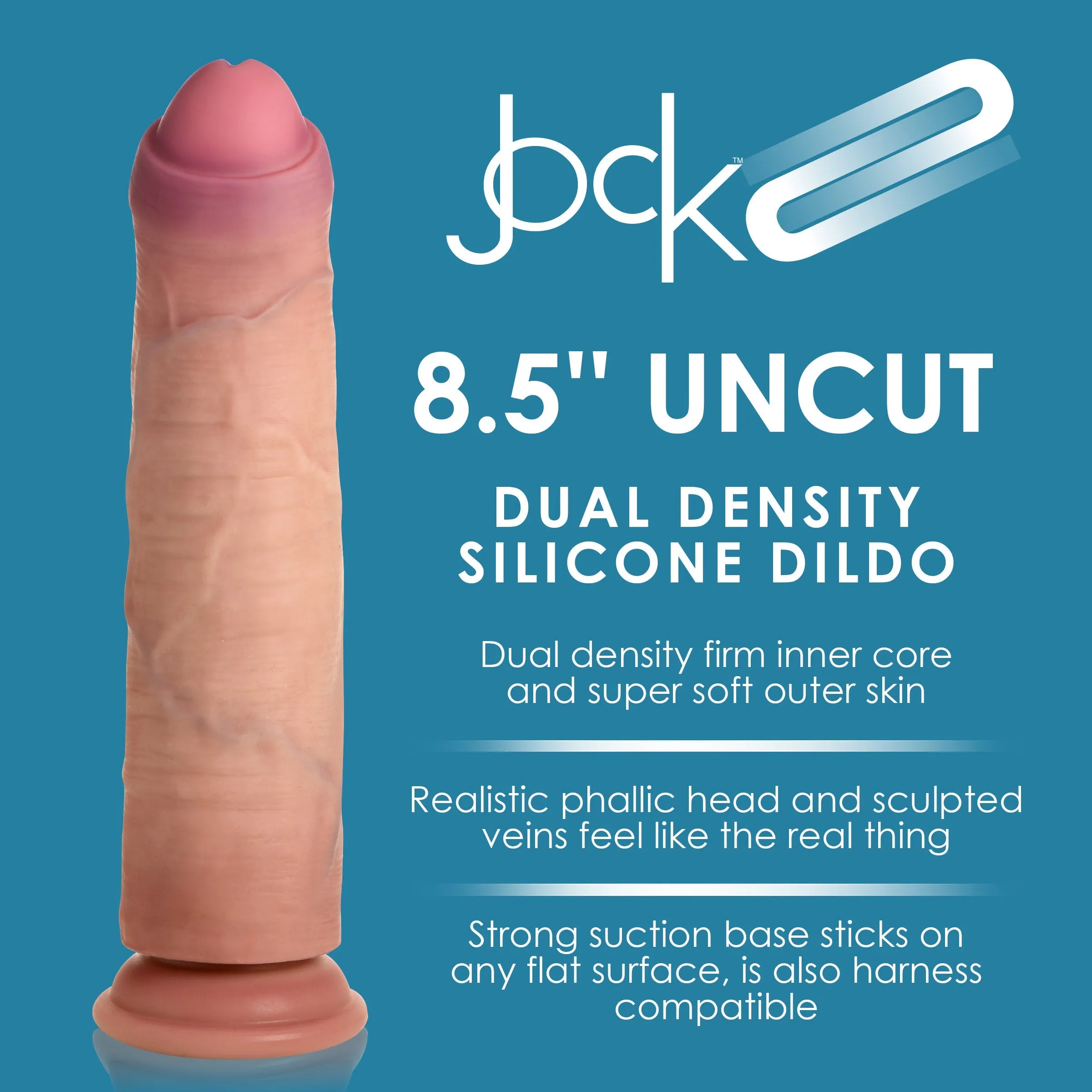 8.5 Inch Dual Density Uncut Dildo