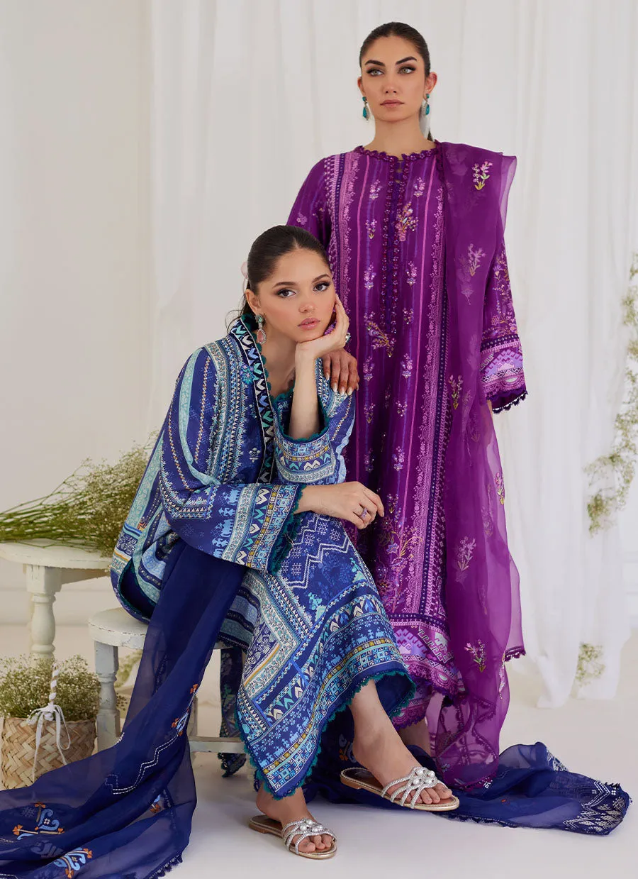 Adina Blue Shirt And Dupatta