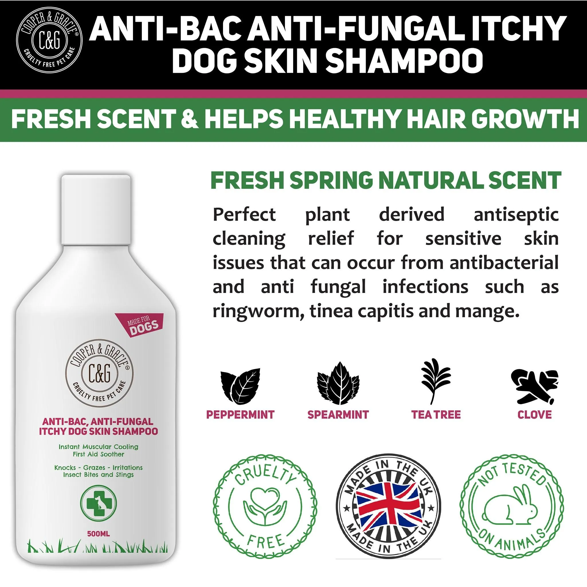 Antifungal Antibacterial Dog Shampoo