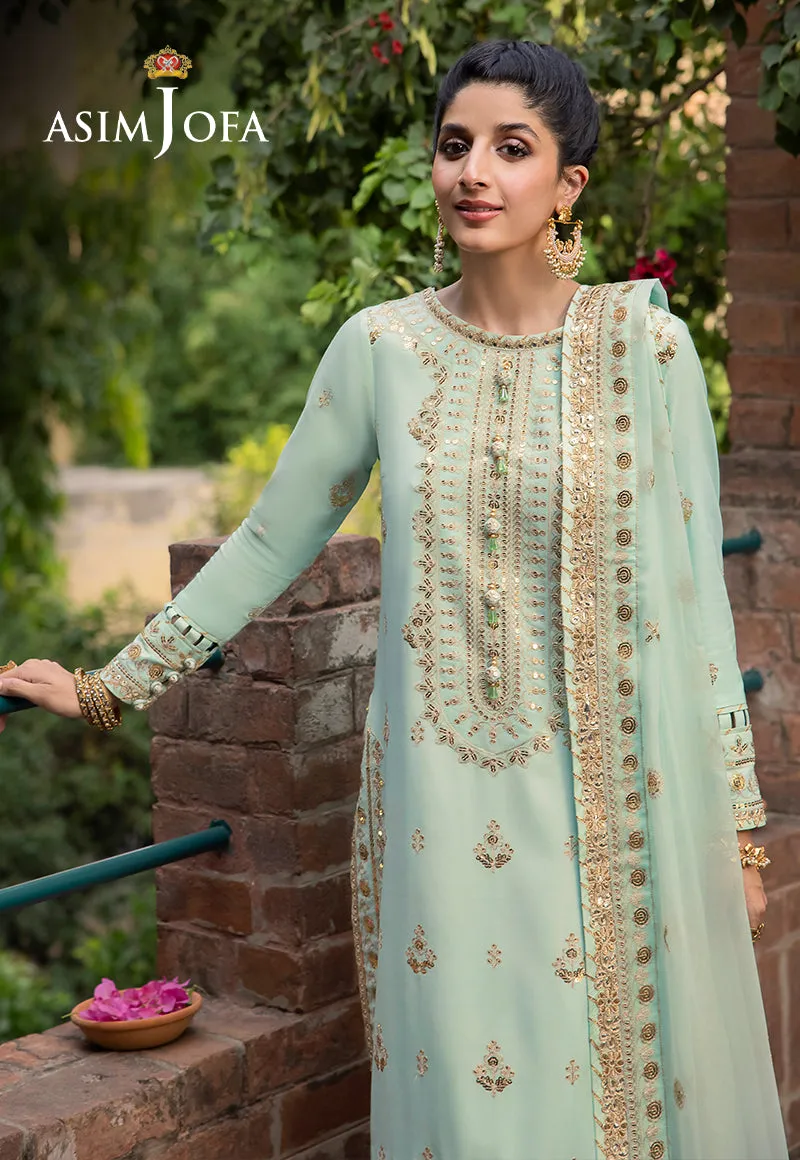 Asim Jofa Shadow Work Lawn Silk Collection – AJSW-11