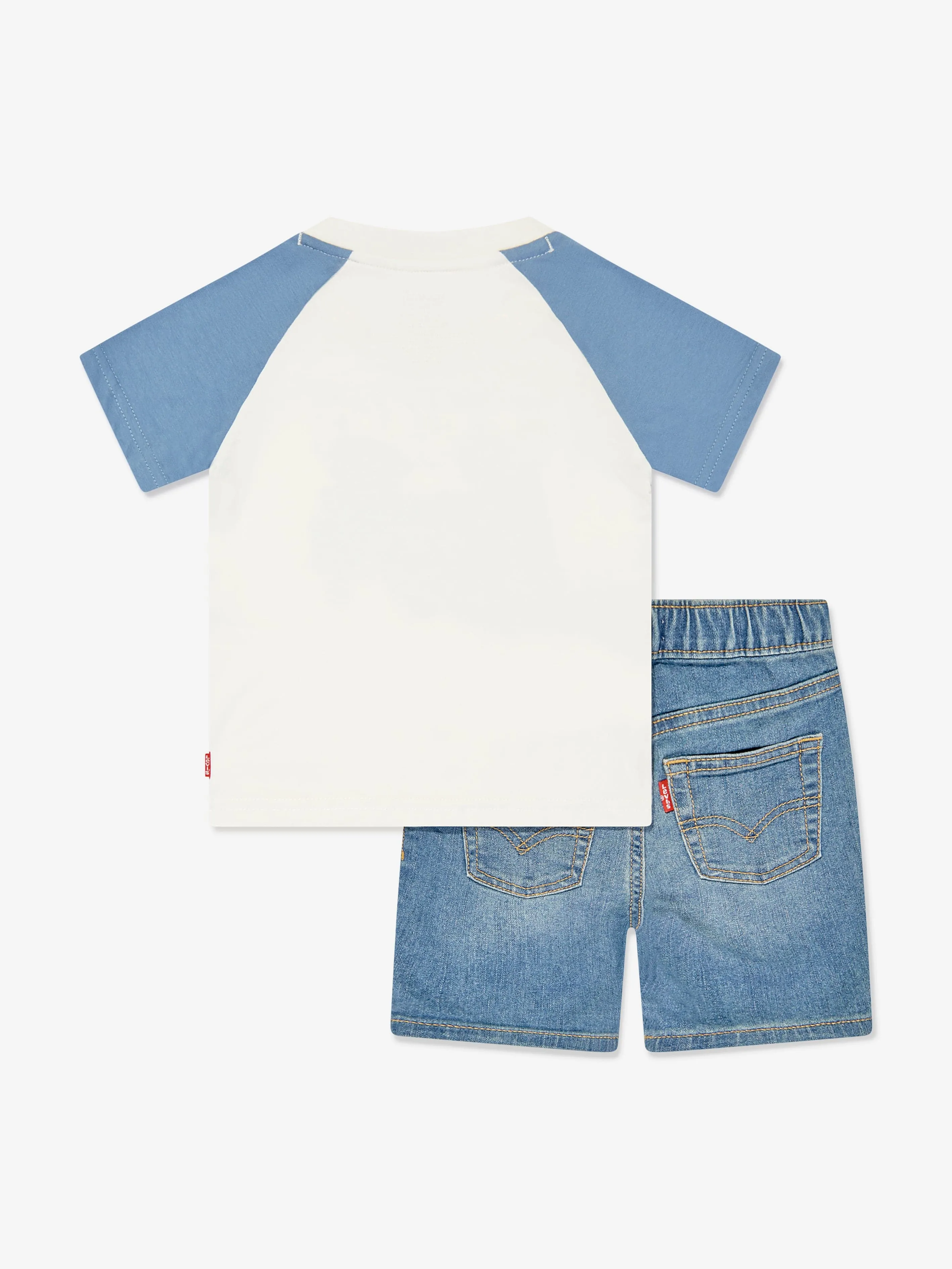 Baby Boys Bear T-Shirt and Shorts Set in Blue