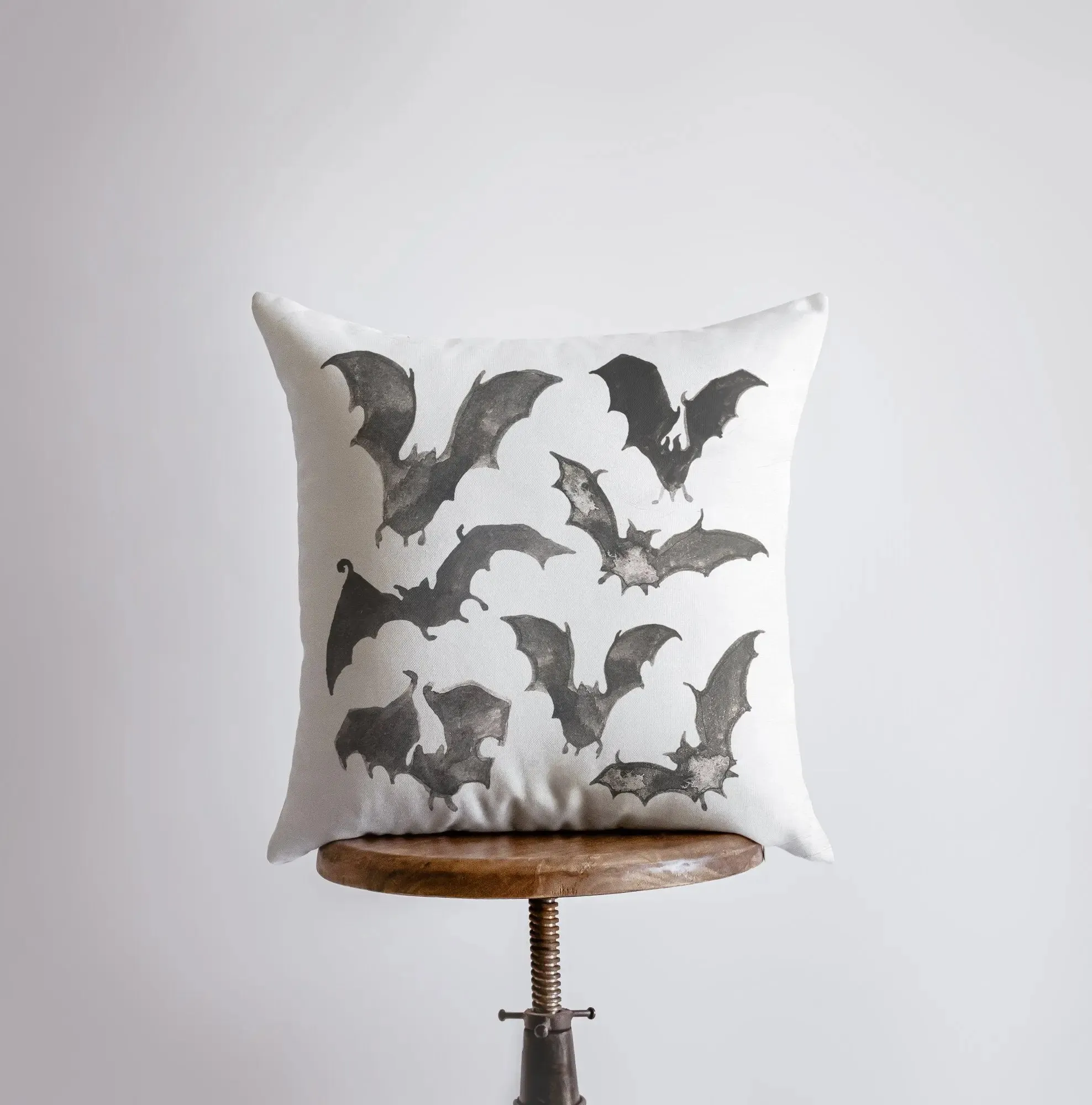 Bats on Black Pillow Cover | Fall Décor | Farmhouse Pillows | Country Décor | Fall Throw Pillows | Cute Throw Pillows | Bat Art