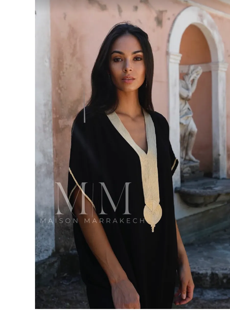 Black Gold Marrakech Gandora -home dress, resort dress