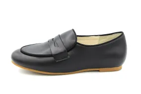 Boutaccelli  Black Penny Slip On With Honey Sole Mason