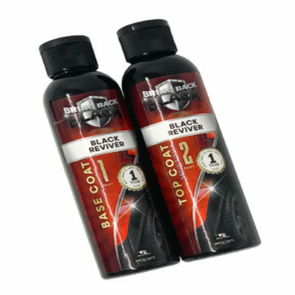 Bring Back Black™ Reviver 120ml Base Coat And Stain Top Coat Kit