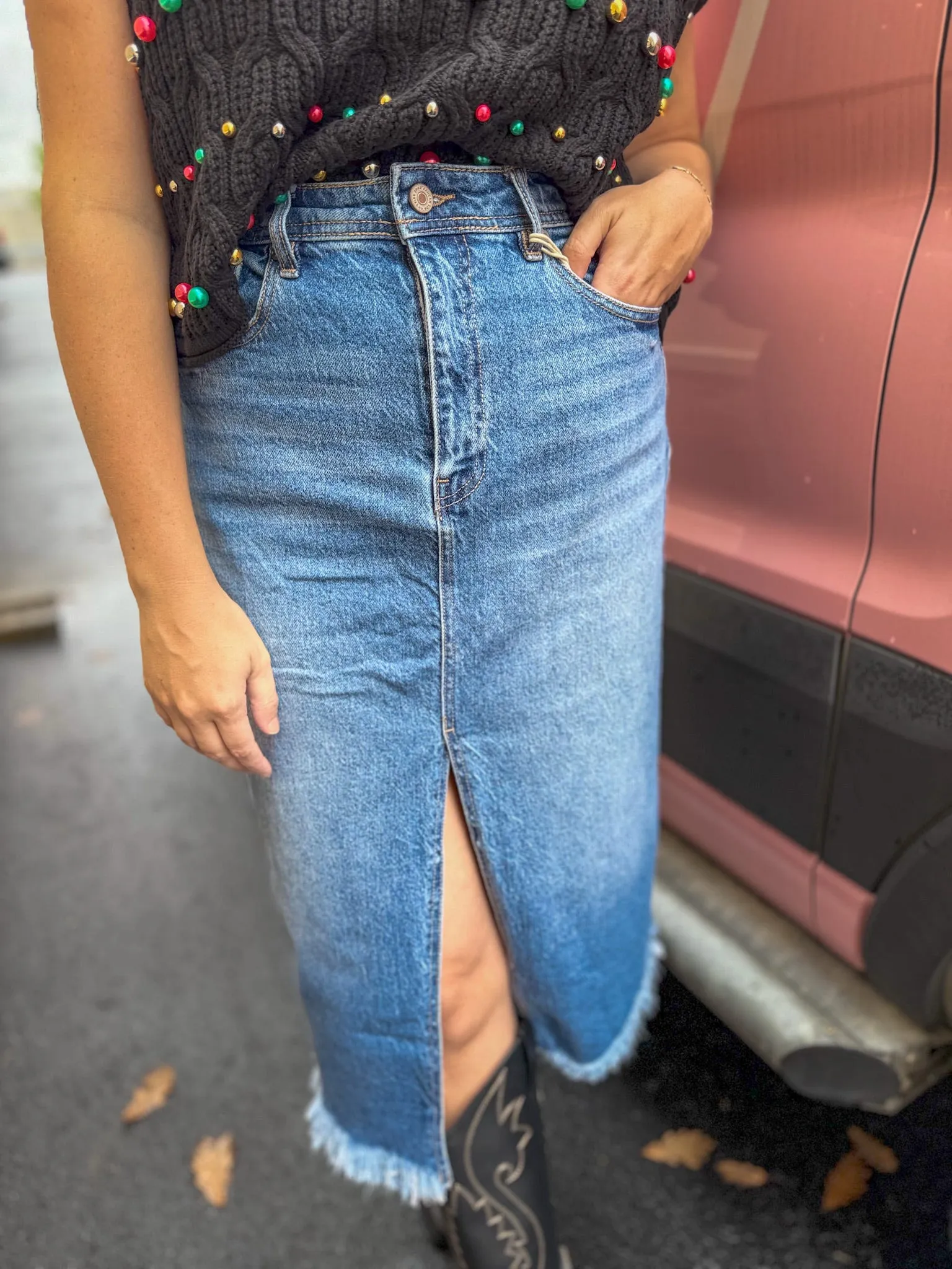 Brooklyn Denim Skirt