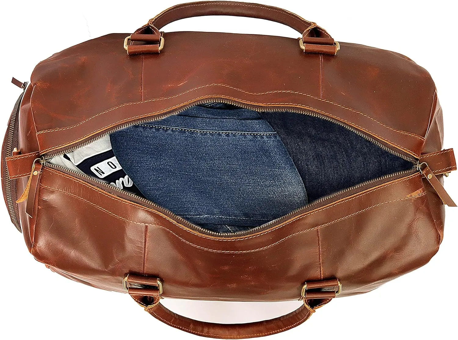 Buffalo Leather 20-Inch Duffel: Your Perfect Weekender for Travel, Gym, and Overnight Trips