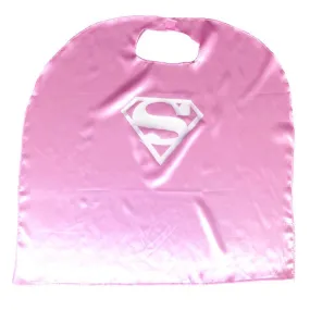 Children's Budget Superhero Satin Cape - Super Girl Pink