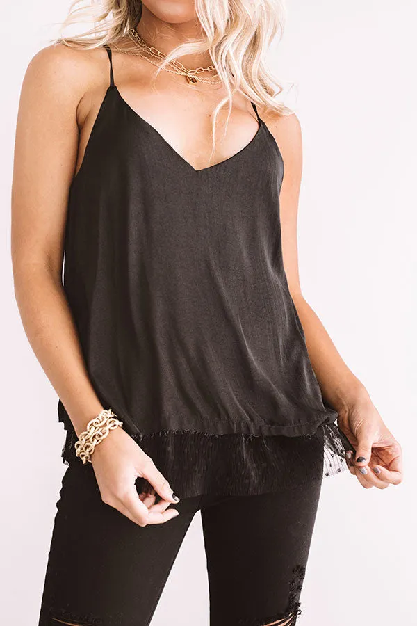 Cider And Chic Shift Tank In Black