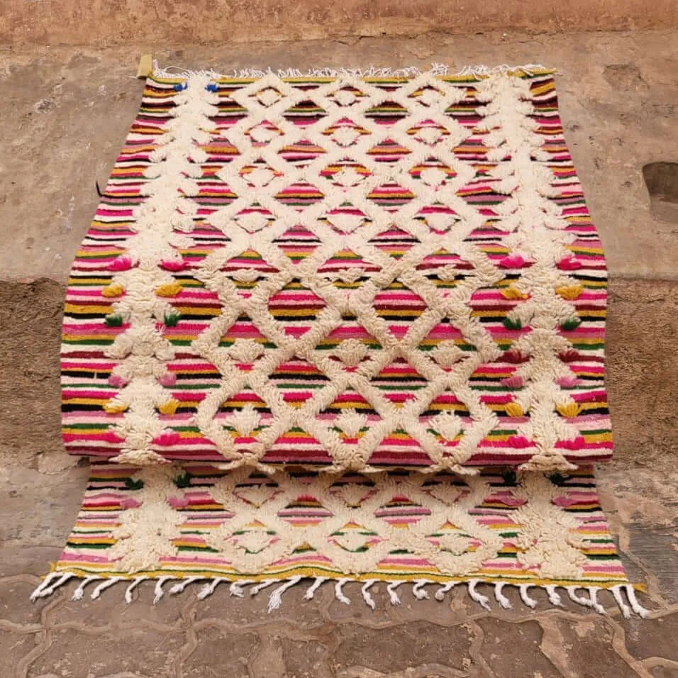 Colourful Azilal Kilim Rug