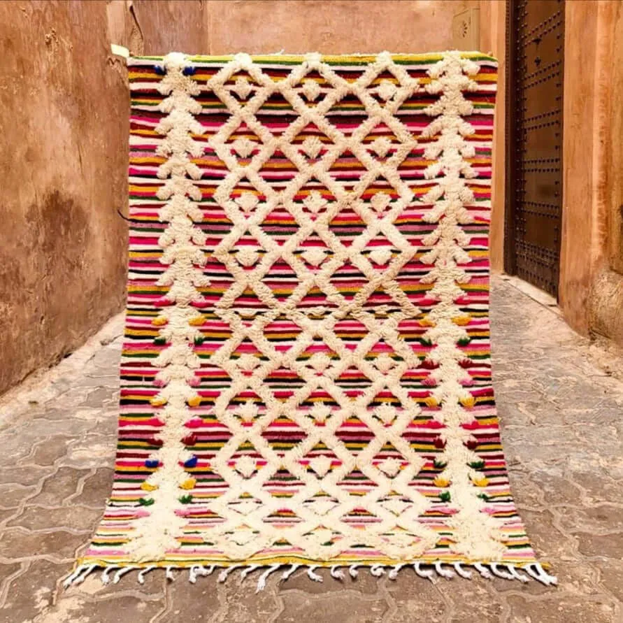 Colourful Azilal Kilim Rug