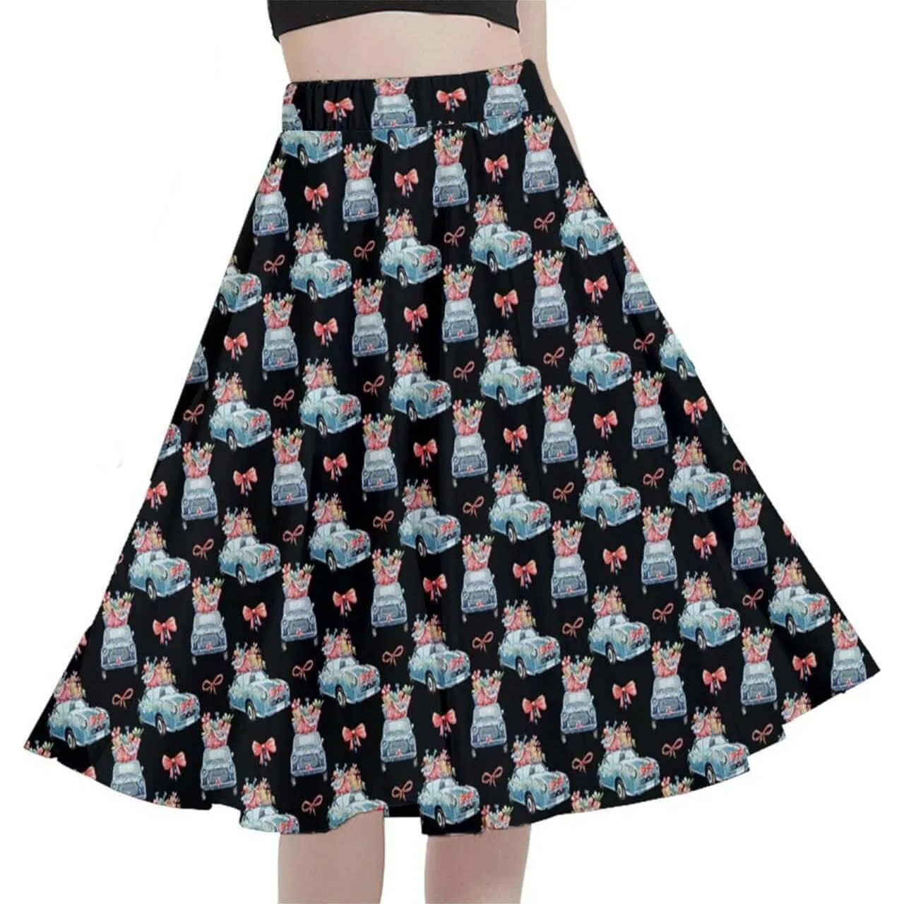 Cruisin' for Christmas Cheer Full Circle Skirt