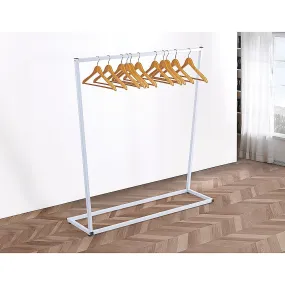 Durable Steel Clothing Garment Rack, White - Randy & Travis