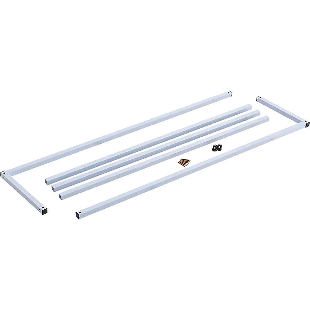 Durable Steel Clothing Garment Rack, White - Randy & Travis