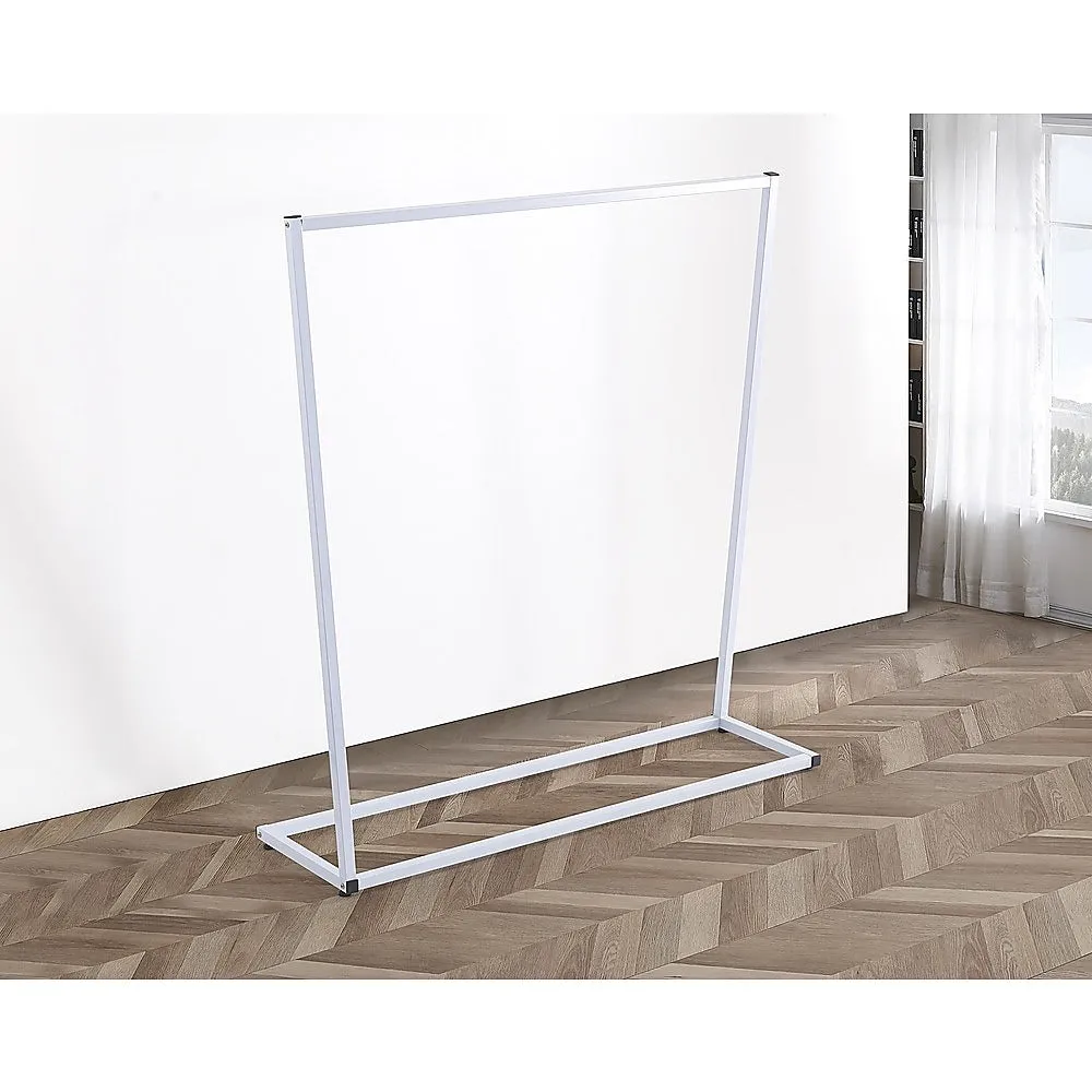 Durable Steel Clothing Garment Rack, White - Randy & Travis