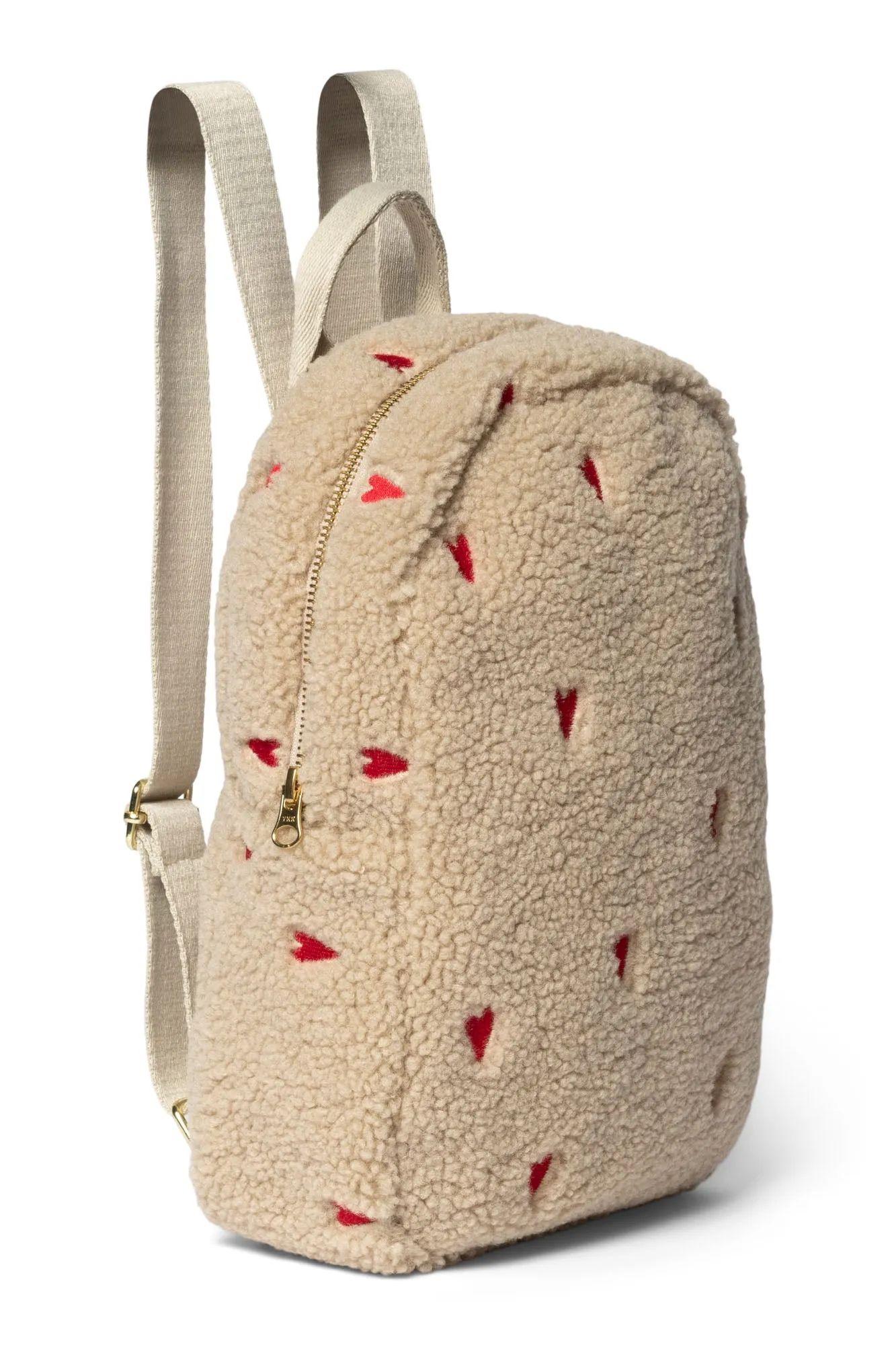 Ecru Teddy Hearts Mini Backpack