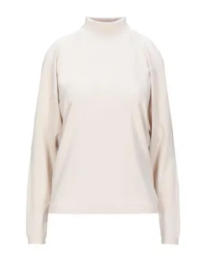 Elisabetta Franchi Women Turtleneck Beige 6 UK