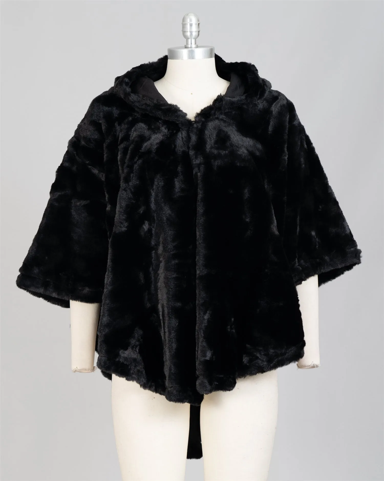 Fashion XY507 Faux Fur Cape