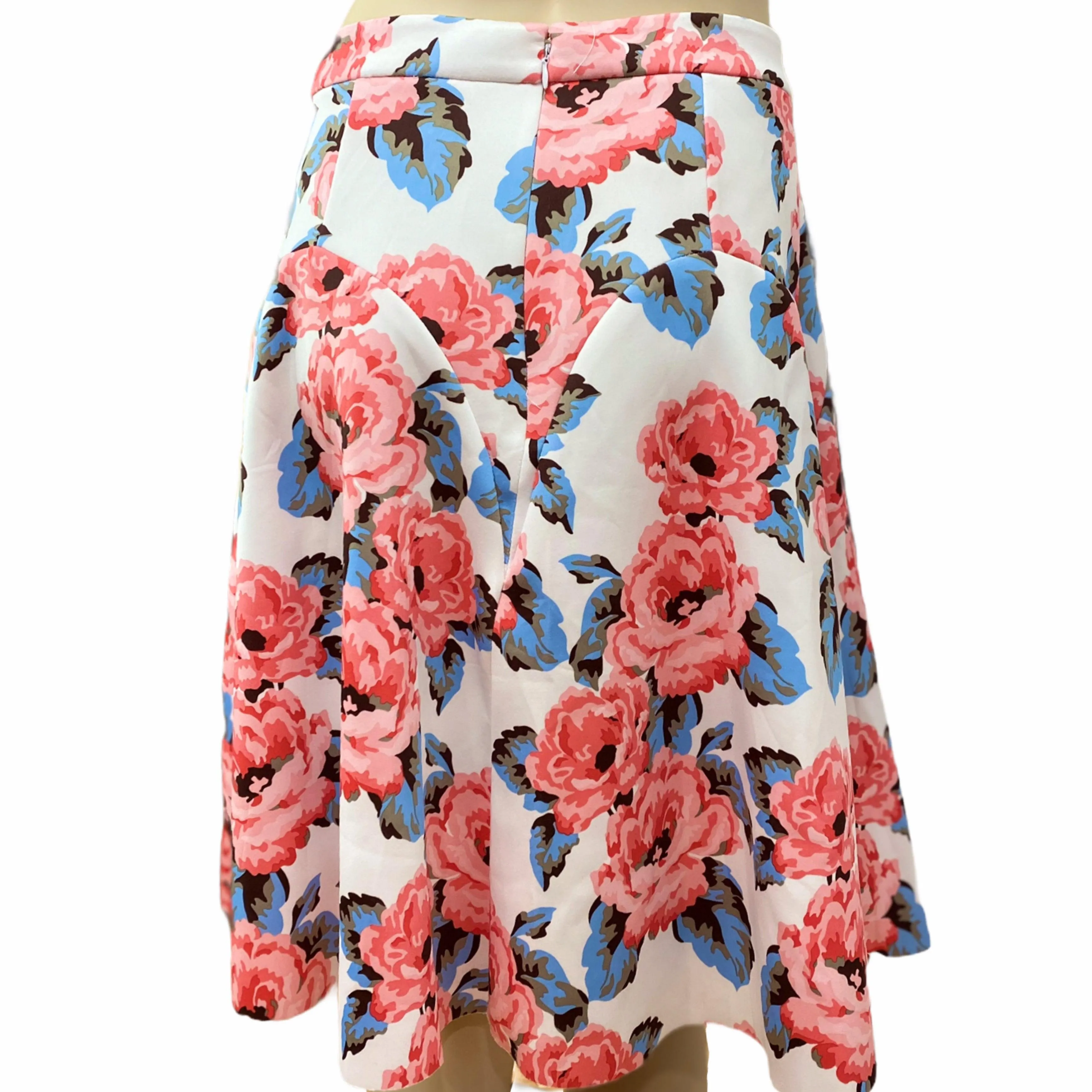 Floral Wavy A-Line Skirt