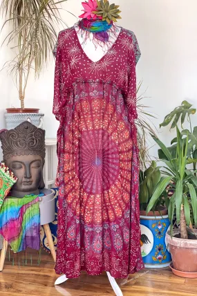 FOLK TOWN RICH BERRY KAFTAN