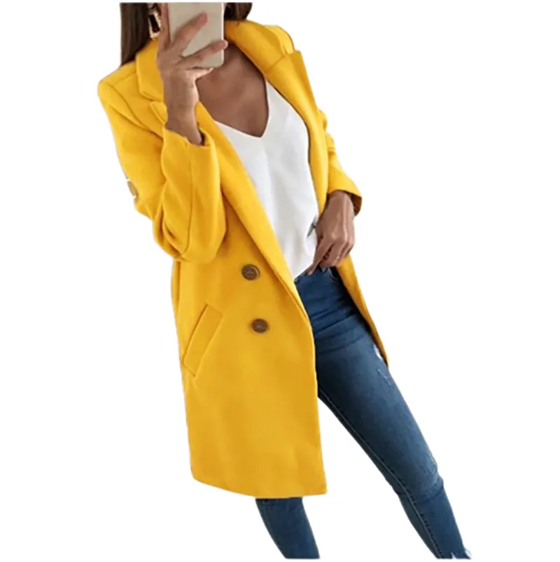 Funki Buys | Jackets | Women's Winter Woolen Long Coat