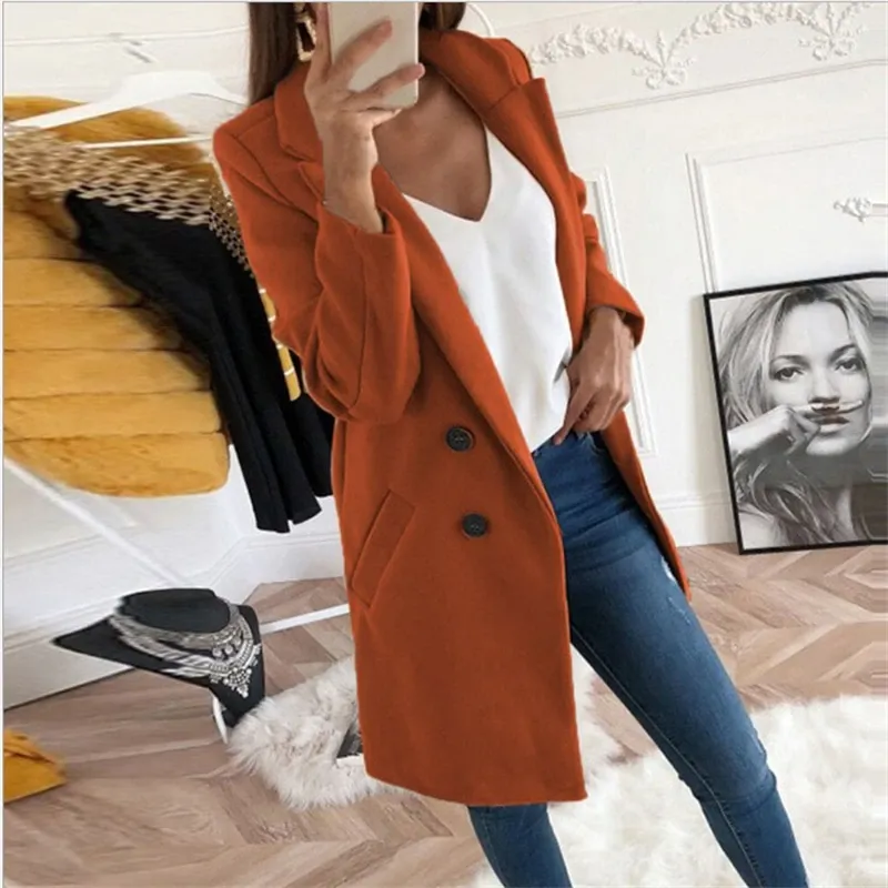 Funki Buys | Jackets | Women's Winter Woolen Long Coat