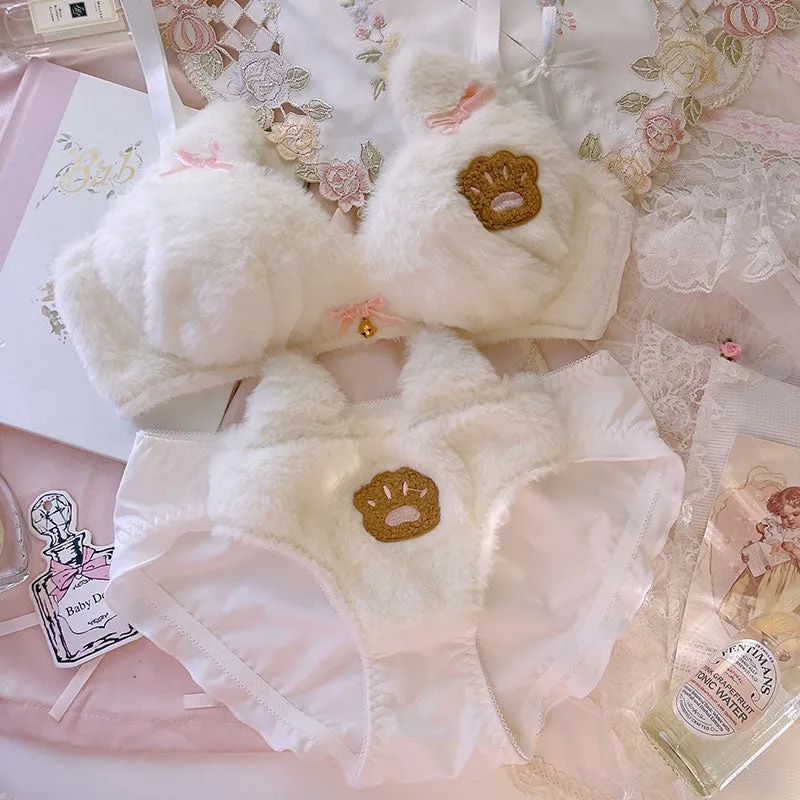 Fuzzy Teddy Lingerie Set