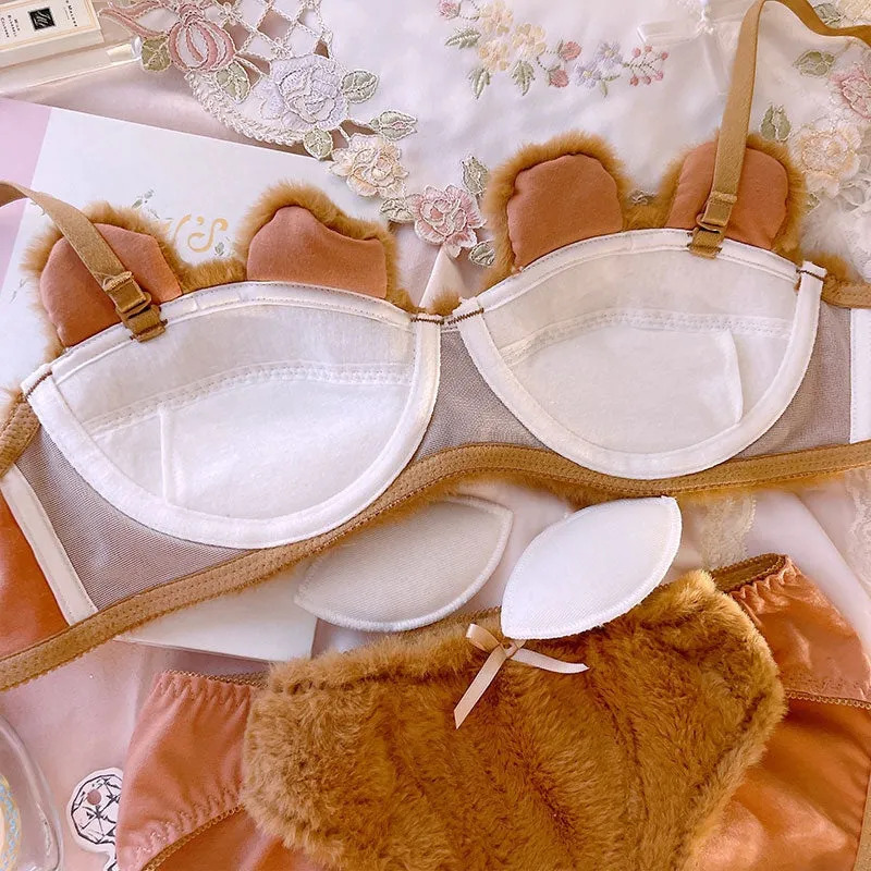 Fuzzy Teddy Lingerie Set