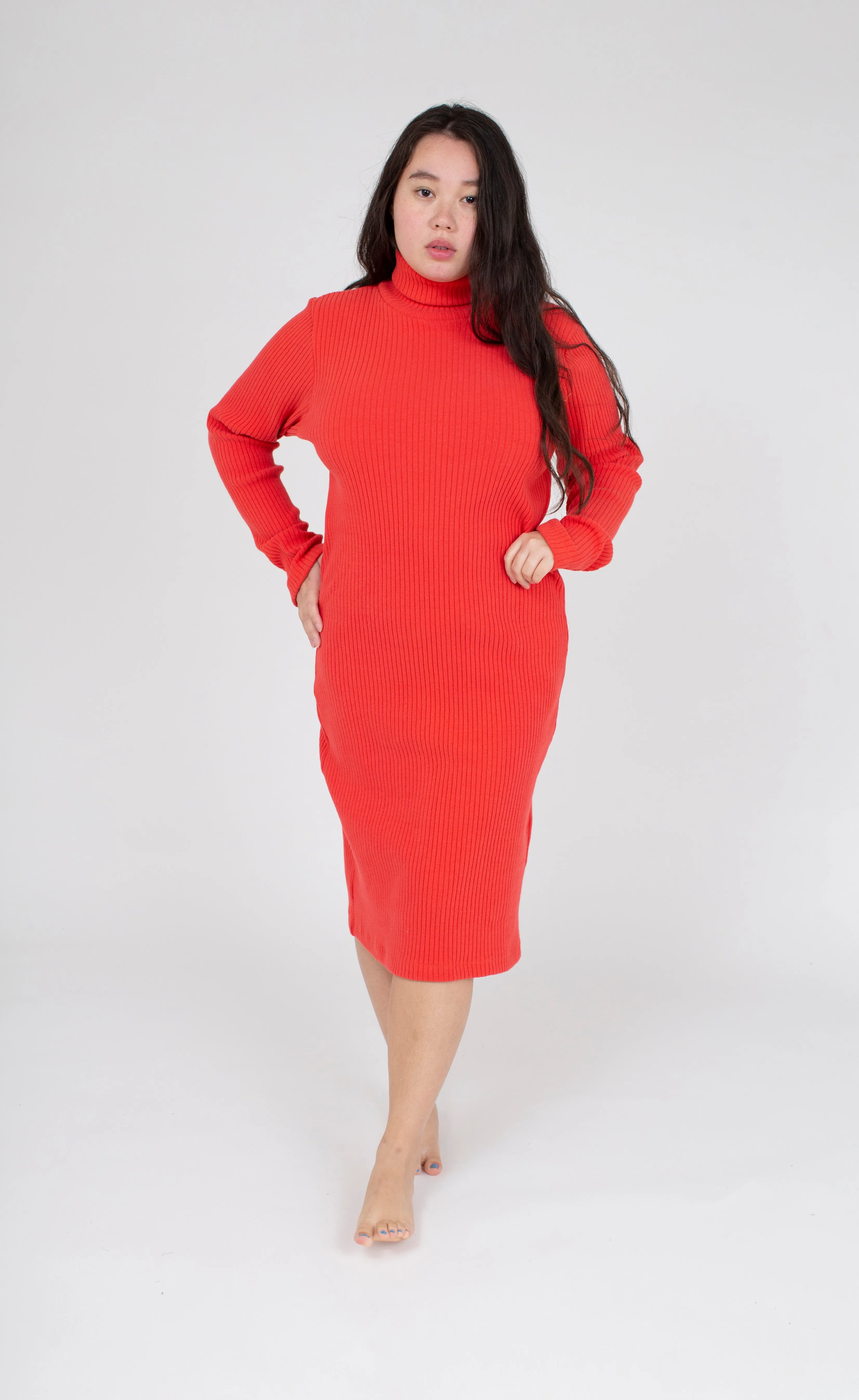 Gia Turtleneck Dress, Glow