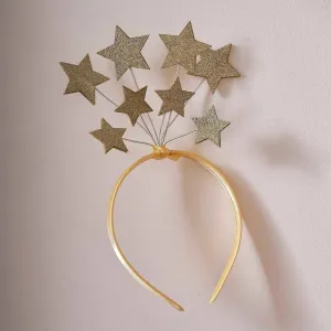 Ginger Ray Gold Star Christmas Headband