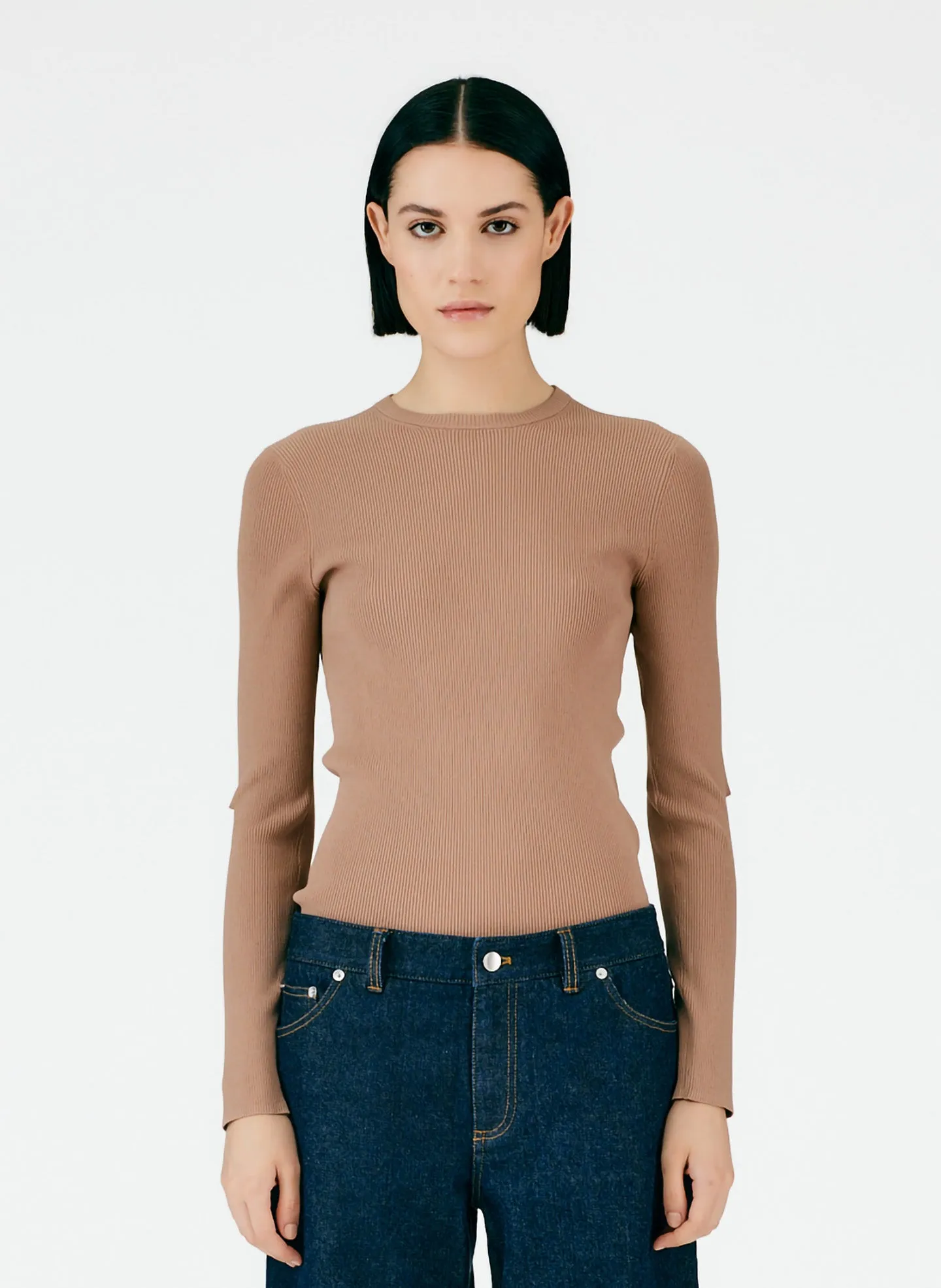 Giselle Slash Cutout Crewneck Pullover