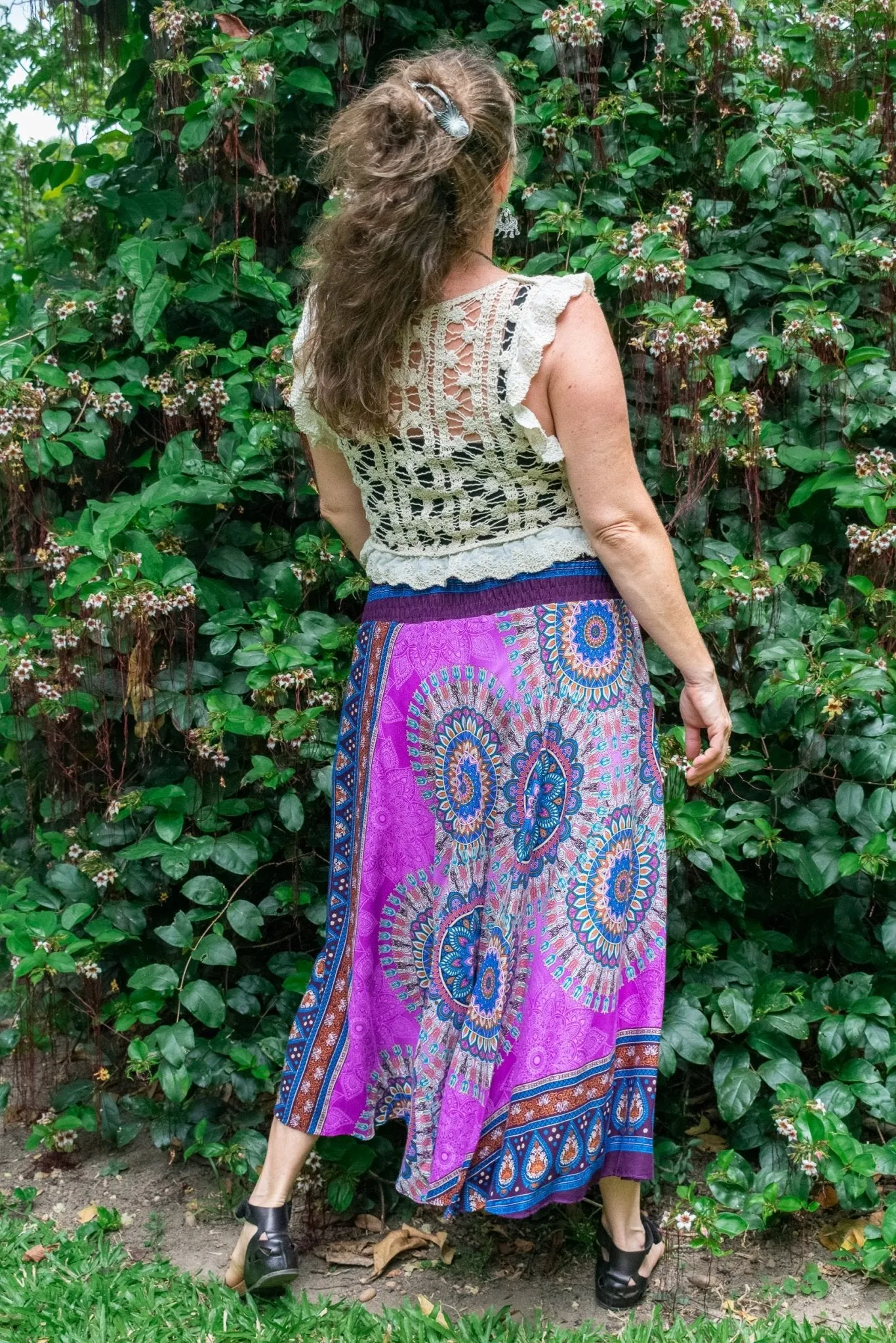 Gypsy Skirt - Retreat Black & Grey