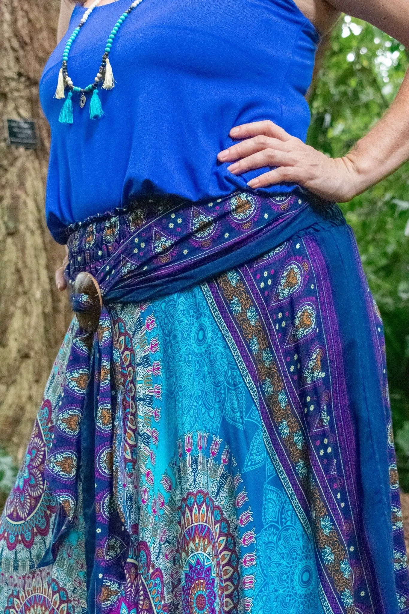 Gypsy Skirt - Retreat Black & Grey