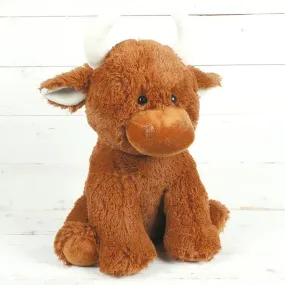 Highland Cow Large Teddy - Brown 30cm OR 13cm - Assorted Sizes