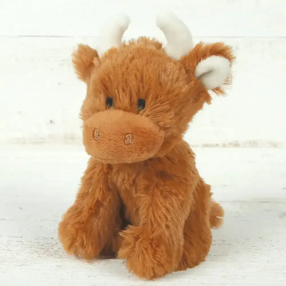 Highland Cow Large Teddy - Brown 30cm OR 13cm - Assorted Sizes