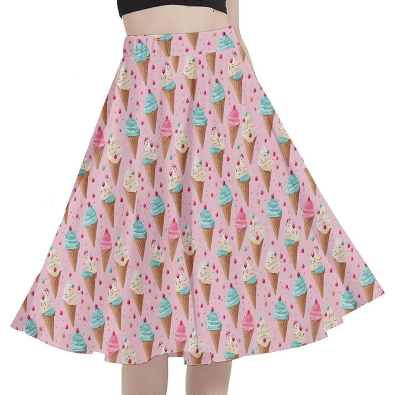 Ice Cream Sprinkles Full Circle Skirt