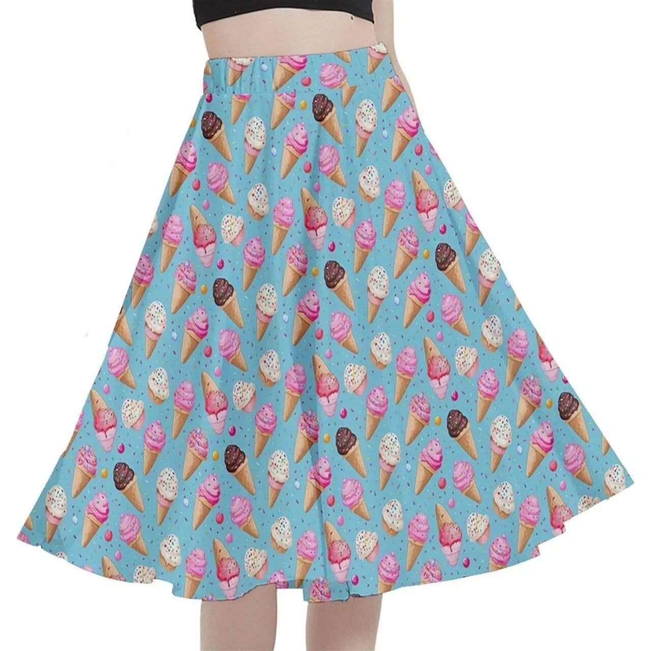 Ice Cream Sprinkles Full Circle Skirt