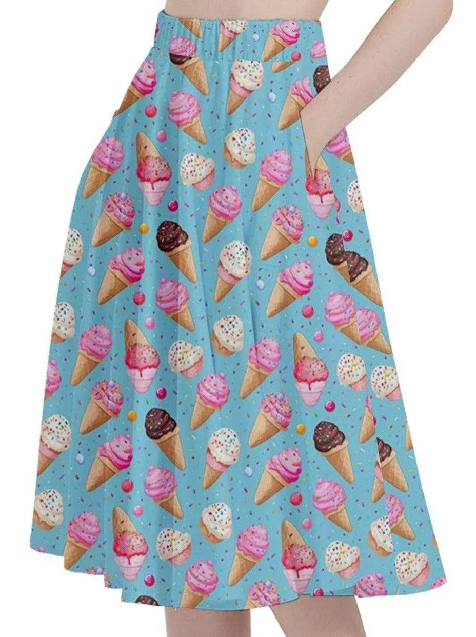 Ice Cream Sprinkles Full Circle Skirt