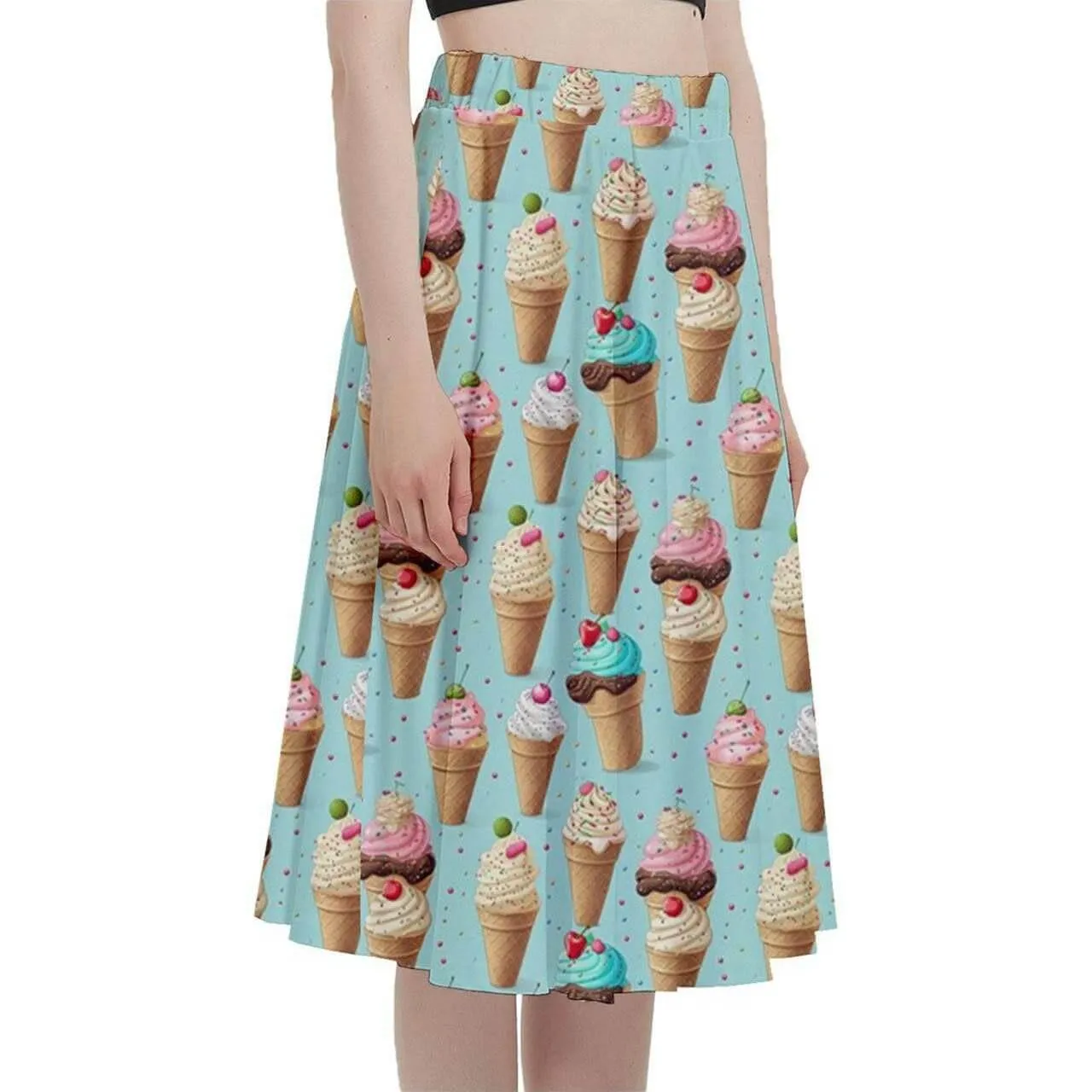 Ice Cream Sprinkles Full Circle Skirt