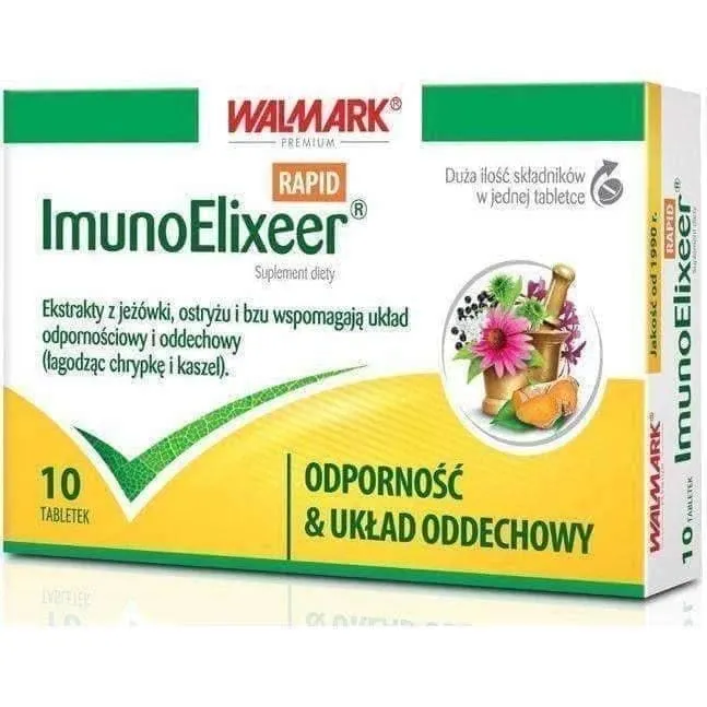 ImunoElixeer RAPID x 10 tablets, immune system diseases