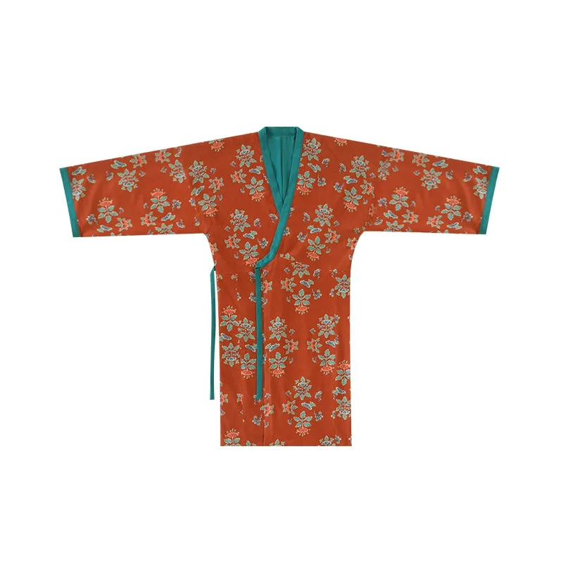 Ji Xiang 吉祥 Auspicious Modernized WeiJin Cotton Danyi Robe & Ruqun Set