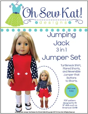 Jumping Jack 3-in-1 18 Inch Doll Sewing Pattern