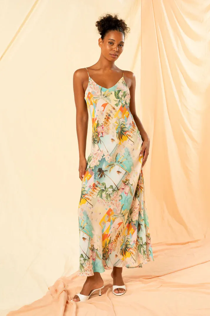 KACHEL - Lia Maxi Slip Dress