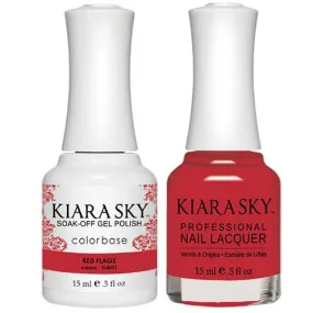 Kiara Sky All-in-One Gel   Polish Duo - 5031 Red Flags