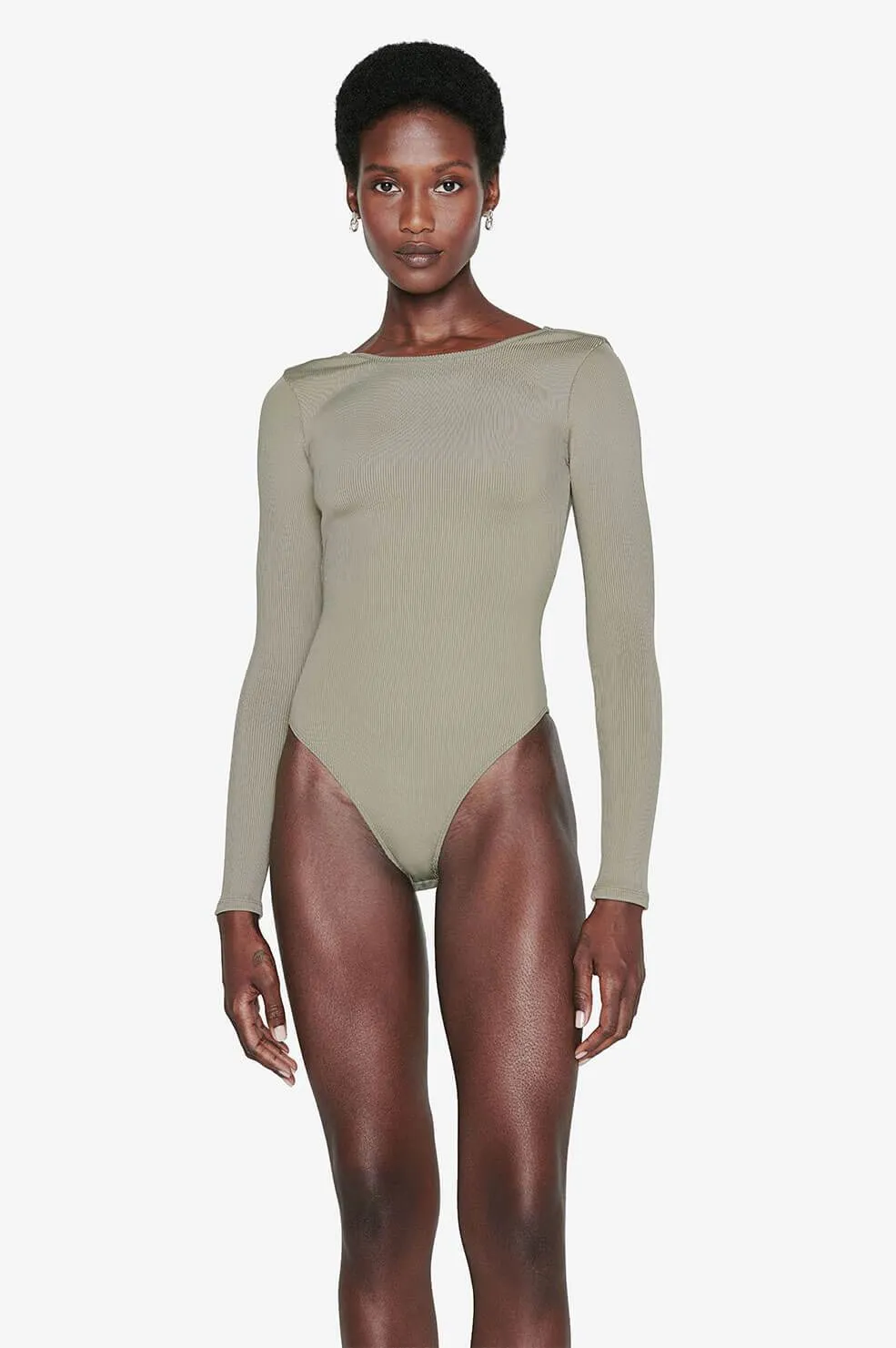 LANE BODYSUIT - KHAKI