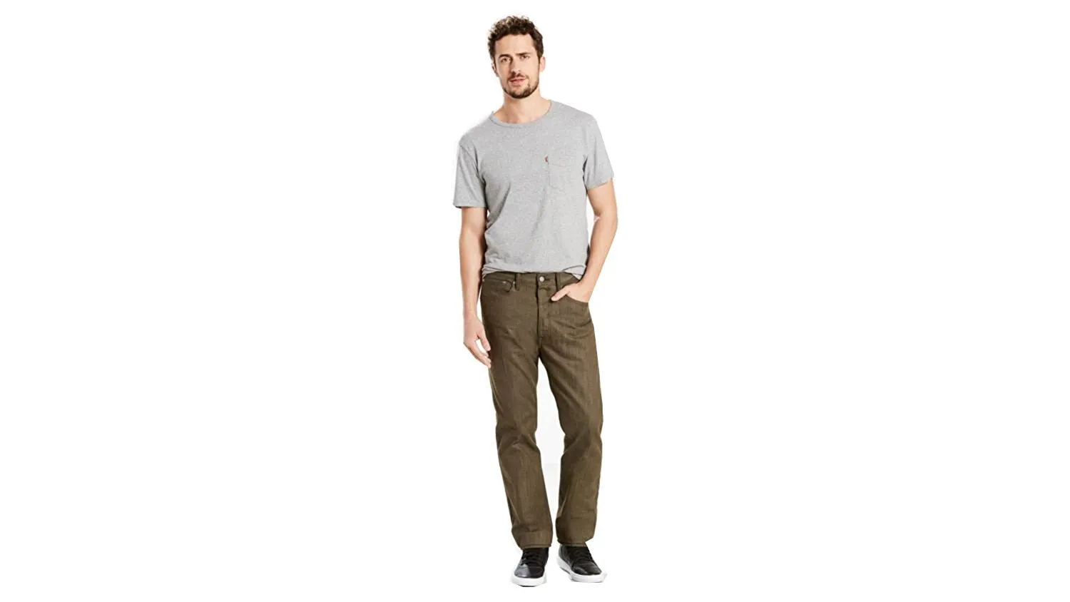 Levi's Men's 501 Original Fit Jean Carbon Green