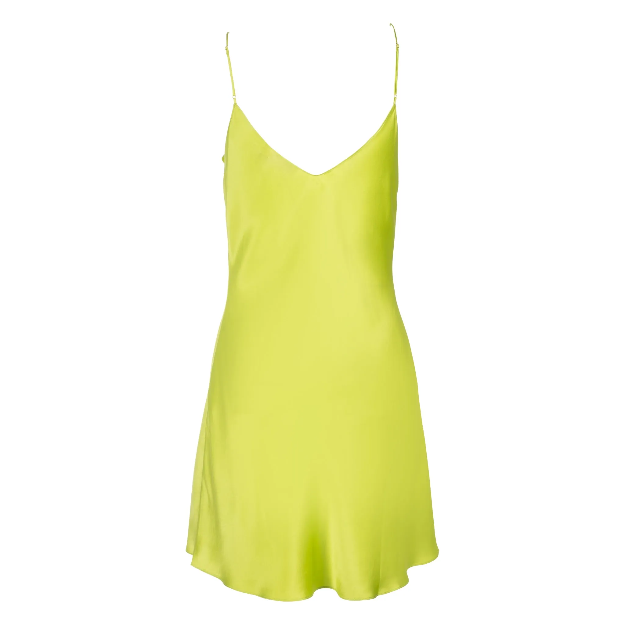 Lime Mini Slip Dress