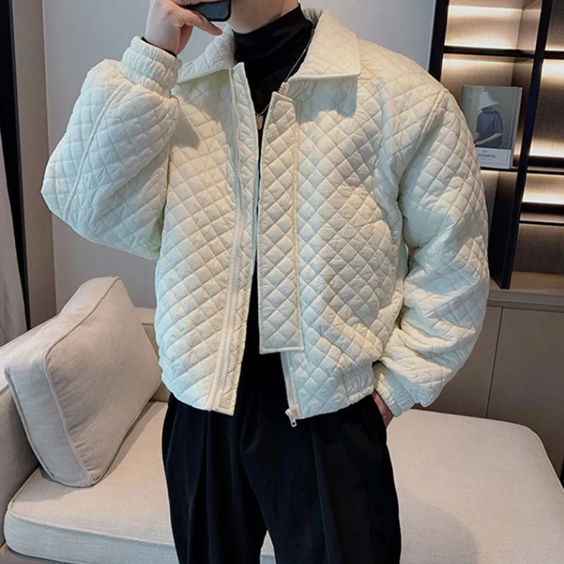 Lingge Loose Fashion Lapel Short Coat